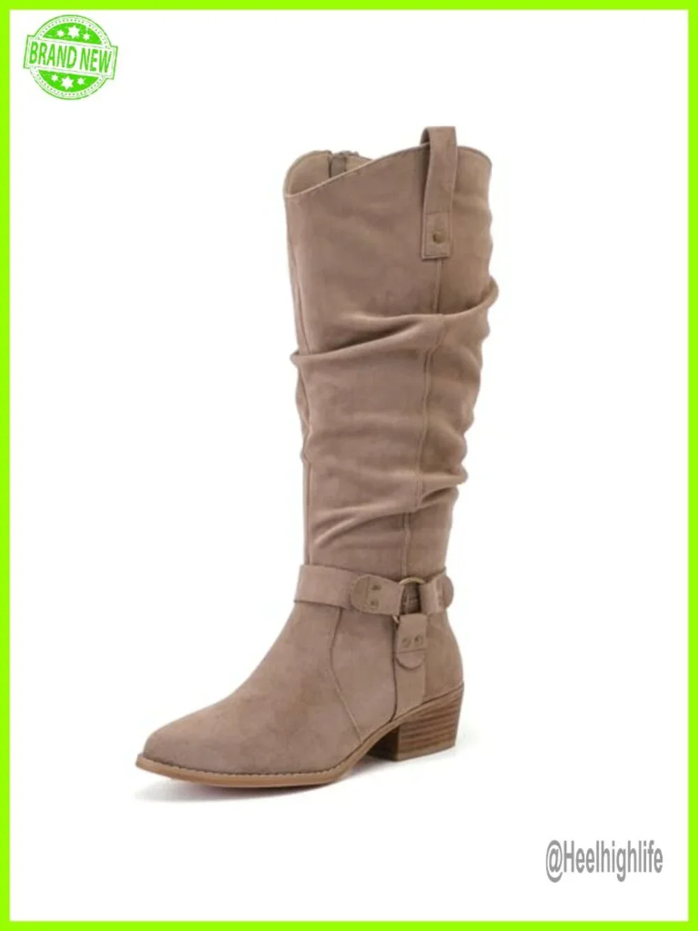 Extra Wide Calf Knee-High Boots - Faux Leather
